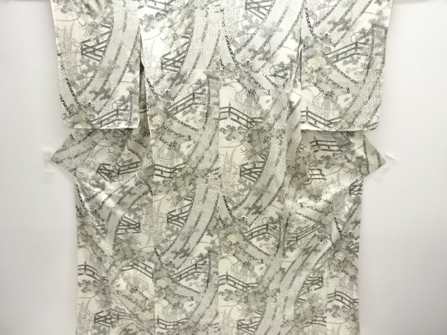 JAPANESE KIMONO / UNUSED KOMON / BAMBOO BLIND